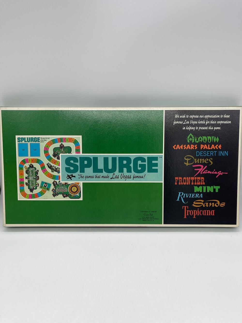 NOS Las Vegas Nevada Vintage Splurge Casino Board Game 1968 Crea Tek Casinos - Picture 1 of 15